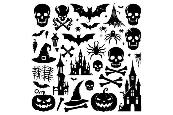 Halloween Silhouettes Icons