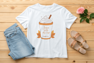 Jesus Fills My Cup Graphic by Creative Design Studio · Creative Fabrica