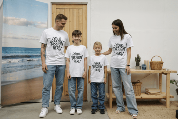 Matching Family BC3001 Group Mockup 26