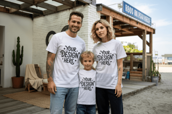 Matching Family BC3001 Group Mockup 9