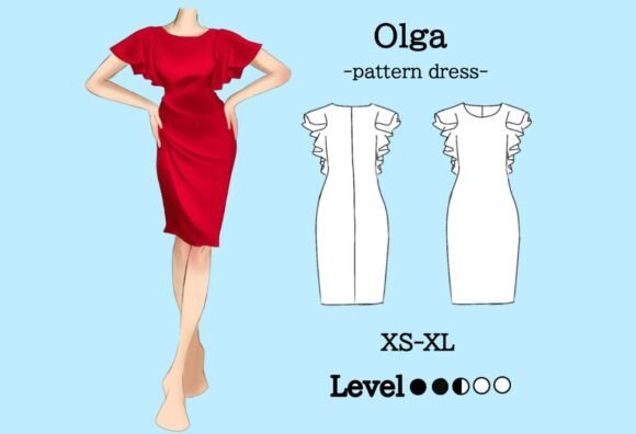 Olga Midi Dress Sizes DIY XL