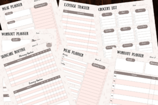 Printable Canva Planner Template Bundle Graphic by MikuWaku · Creative ...