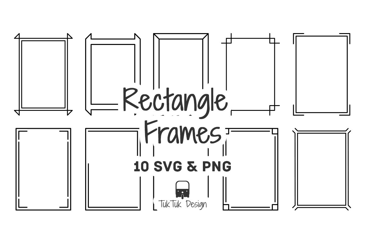 Rectangle Frames Border SVG & PNG