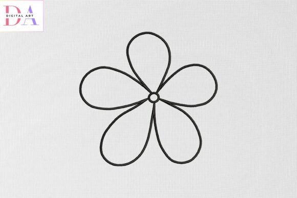 Simple 5 Petal Outline