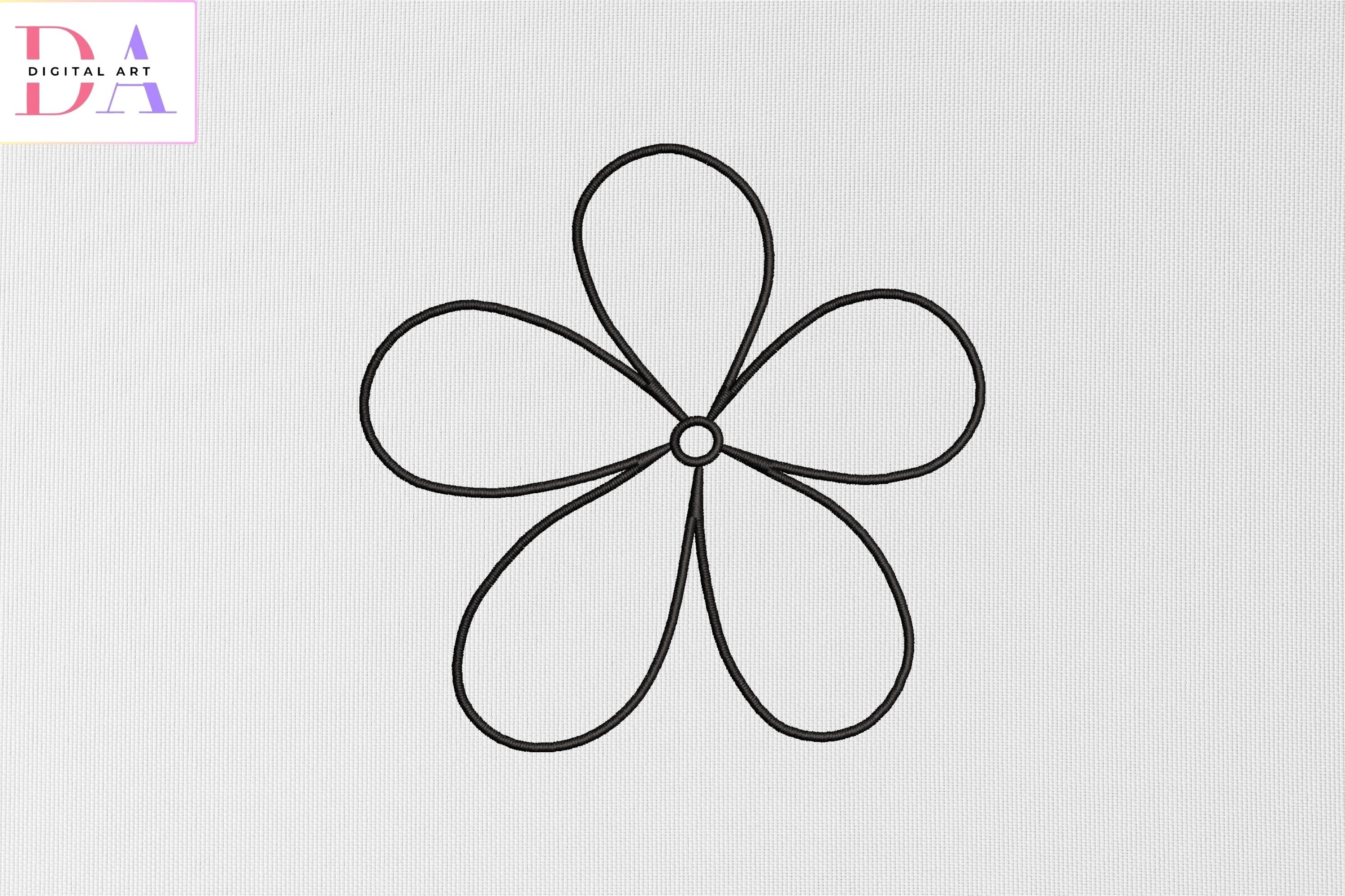 Simple 5 Petal Outline