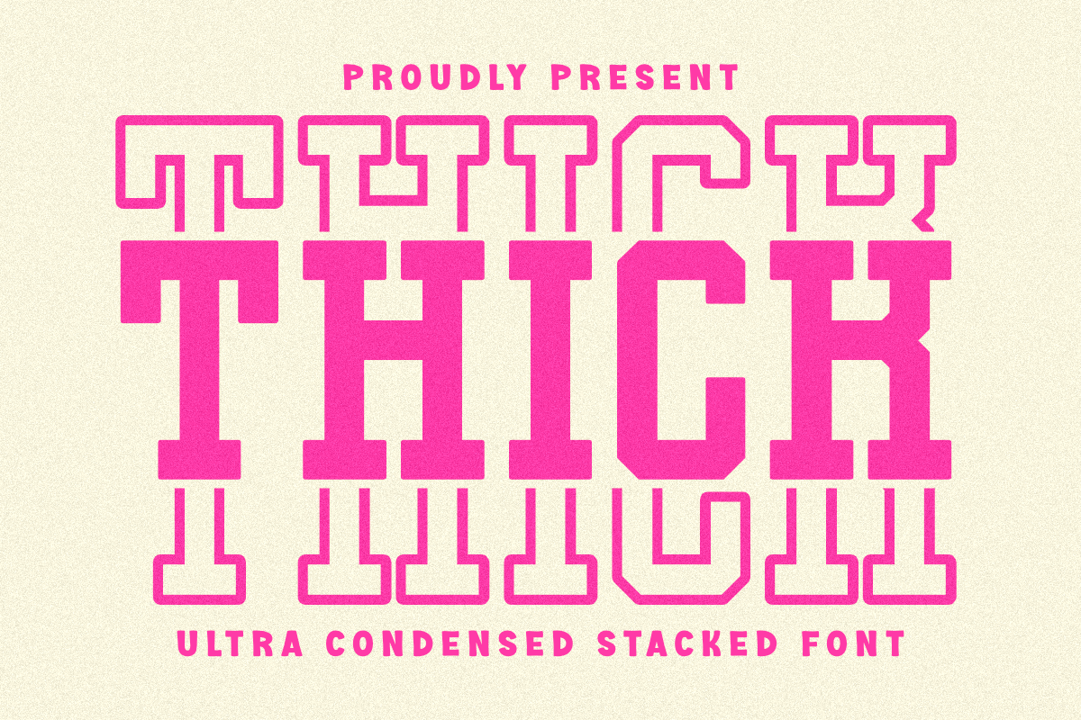 Thick Stacked preview chunky display