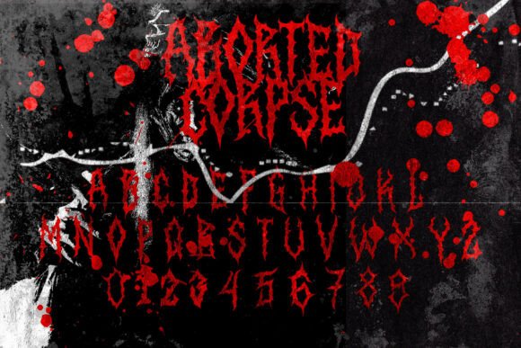 Aborted Corpse Metal Font - Preview 3