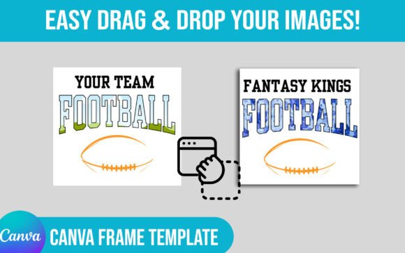 Customized Football Team Canva Frames
