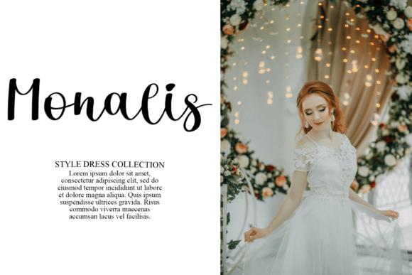 Floral Wedding Font - Preview 1