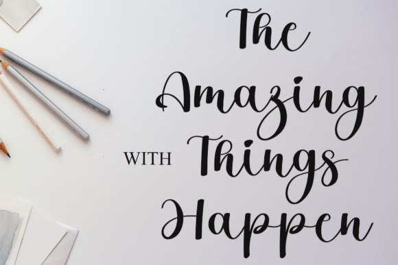Floral Wedding Font - Preview 6