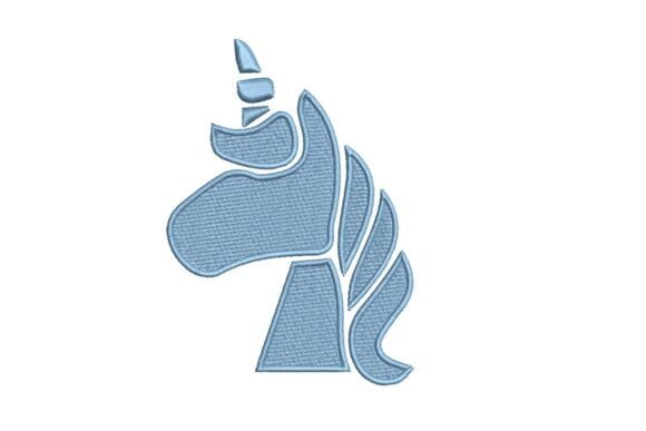 Geometric Unicorn Head