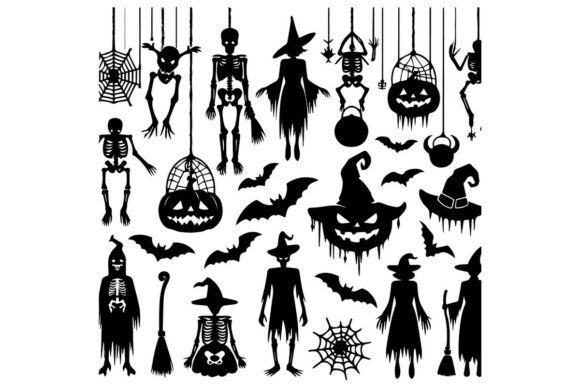 Halloween Silhouettes Icons