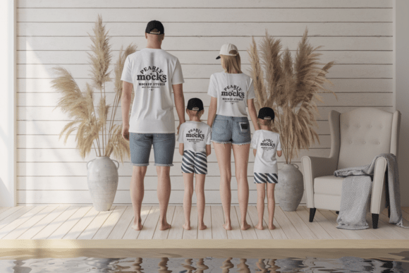 Matching Family Bella Canvas Mockup 1