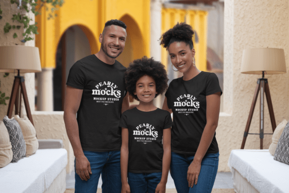 Matching Family Bella Canvas Mockup 3