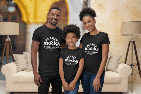 Matching Family Bella Canvas Mockup 4