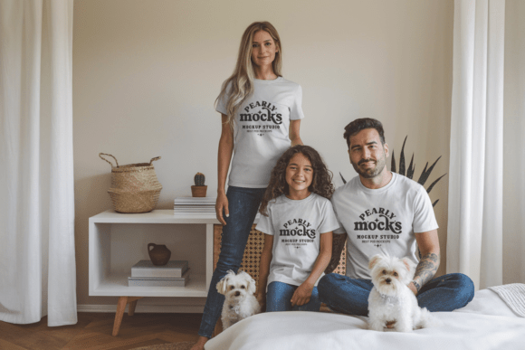 Matching Family Bella Canvas Mockup 7