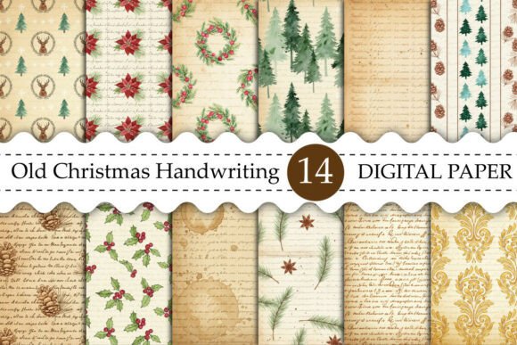 Old Handwriting Letter Christmas Vintage