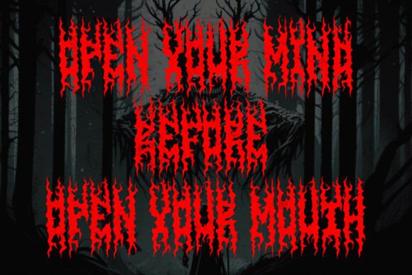 Ravenous Font PNG with transparent background - Preview 5