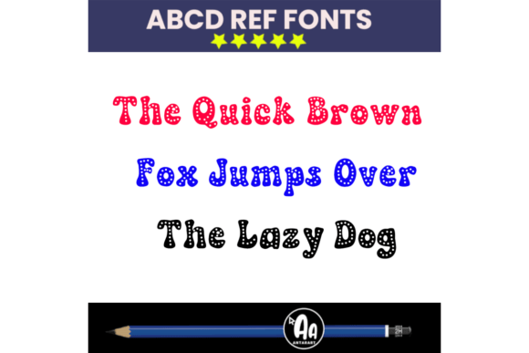 Retro Groovy Polka Dots Font PNG with transparent background - Preview 2