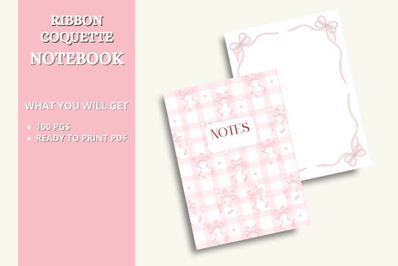 Ribbon Coqutte Notebook