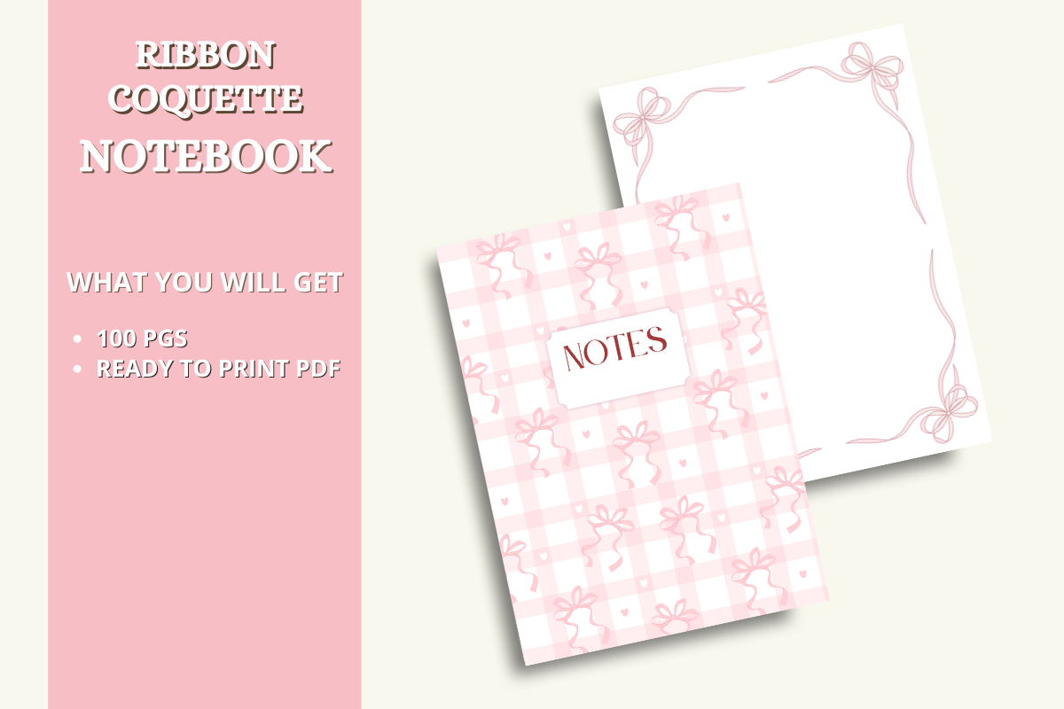 Ribbon Coqutte Notebook