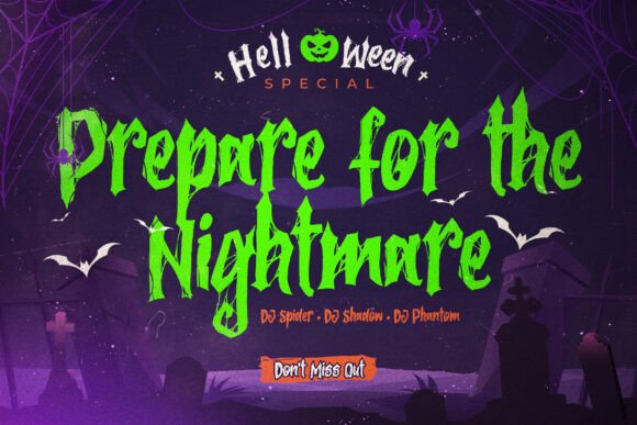 Rotten Spirits Font PNG with transparent background - Preview 1