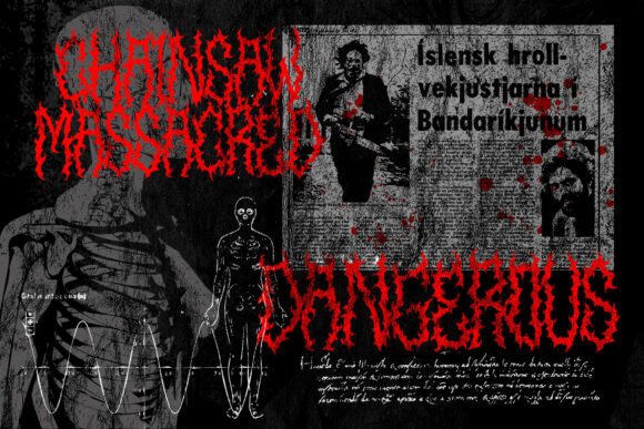 Shadow Murder Font PNG with transparent background - Preview 1