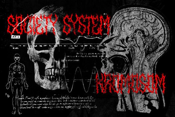 Shadow Murder Font PNG with transparent background - Preview 2