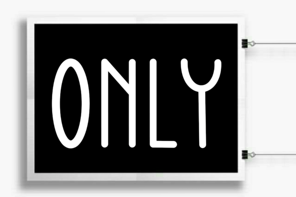Simple Sometime Font PNG with transparent background - Preview 3