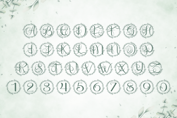 Aurielle Monogram Font - Preview 3