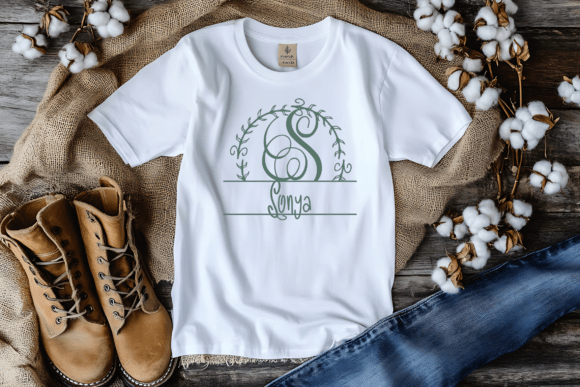 Aurielle Split Monogram Font - Preview 2