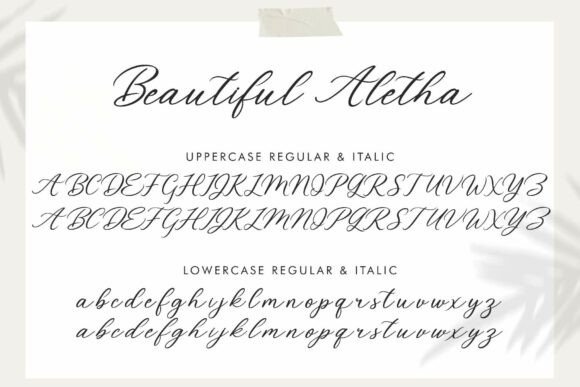 Beautiful Aletha Font - Preview 5