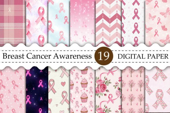 Breast Cancer Awareness Digital Paper