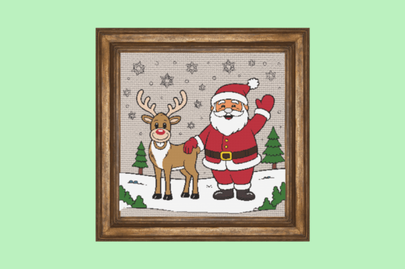 Christmas Santa and Reindeer