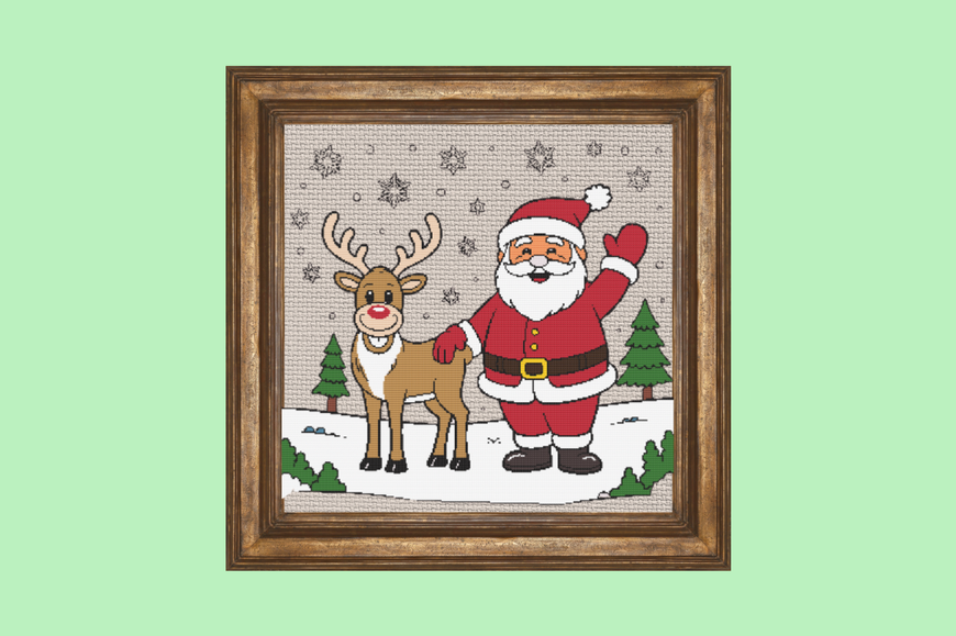 Christmas Santa and Reindeer