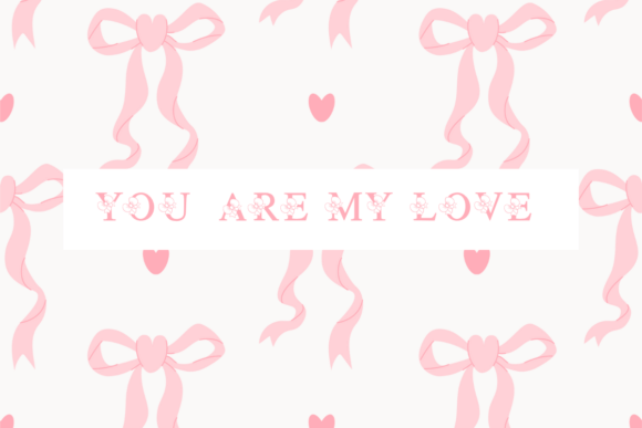 Cute Bow Font - Preview 3