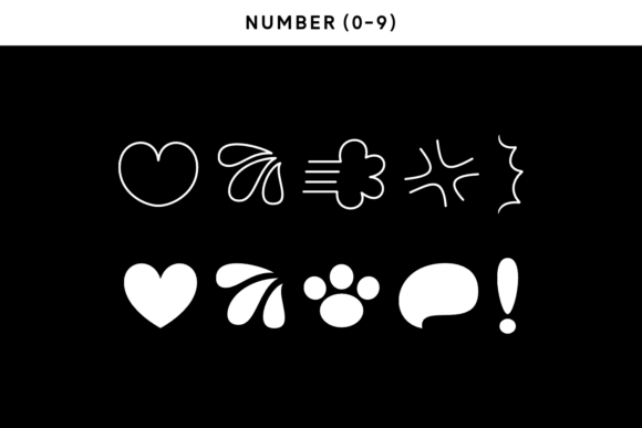 Cute Catty Font PNG with transparent background - Preview 5