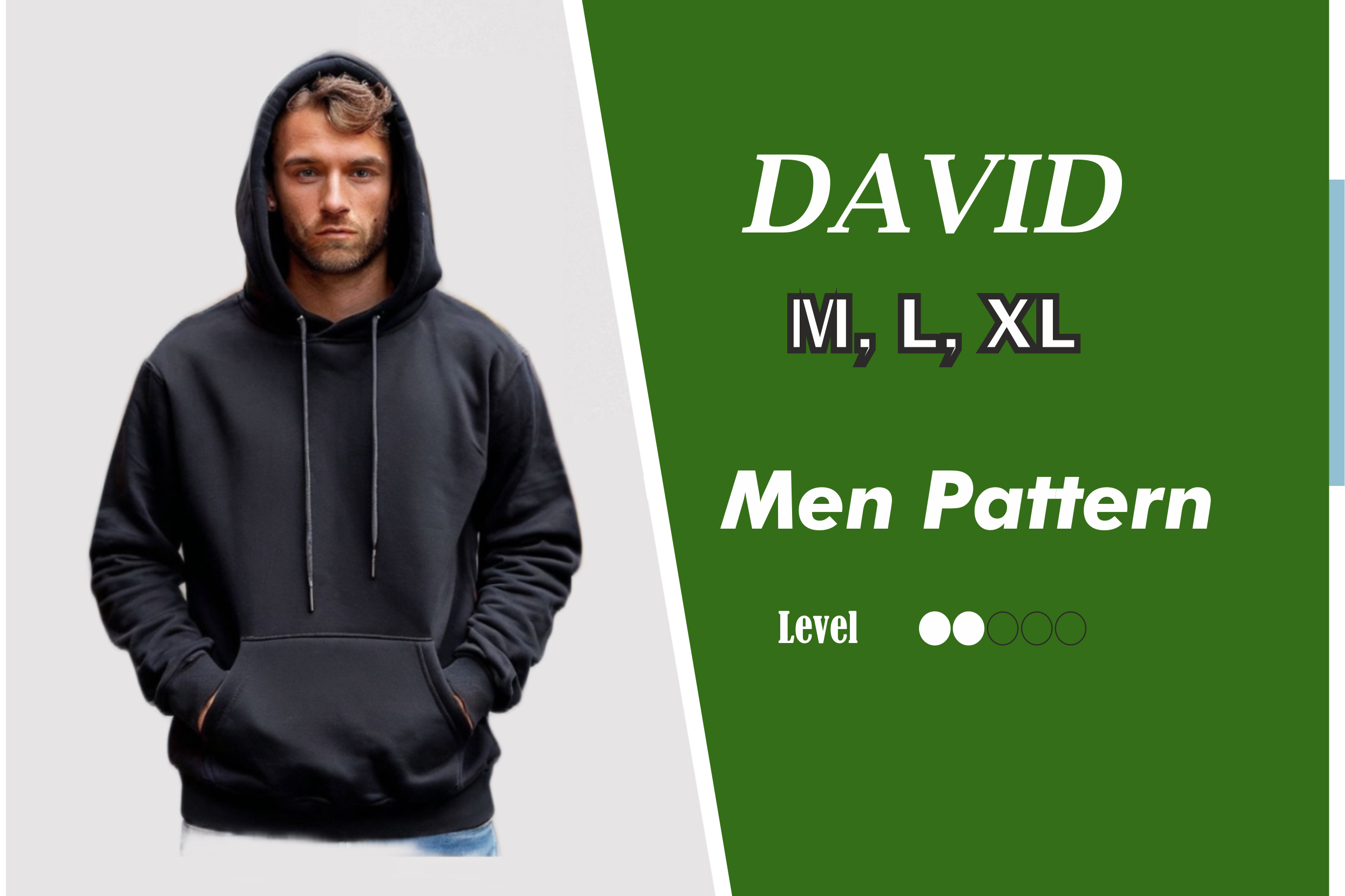 David Long Sleeve Men Sewing Pattern