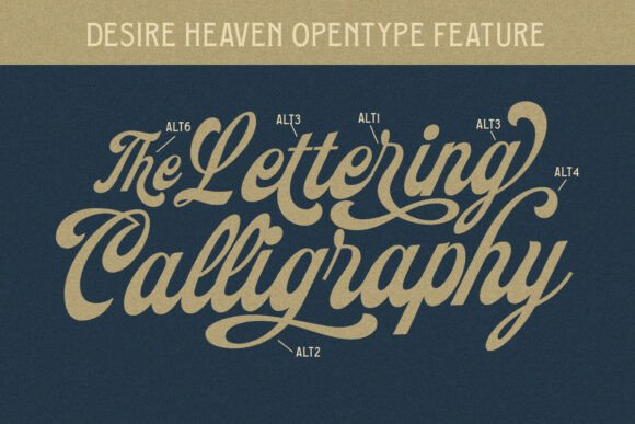 Desire Heaven Font - Preview 1