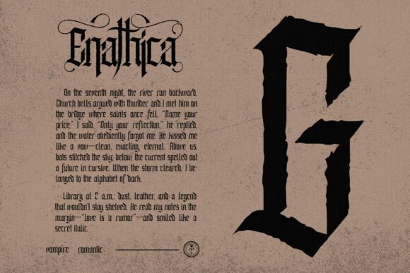 Enathica Font - Preview 4