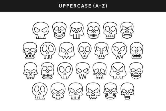 Fake Skull Font - Preview 3