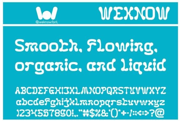 Fluidity Font - Preview 1