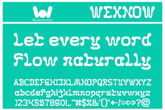 Fluidity Font - Preview 2