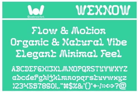 Fluidity Font - Preview 3