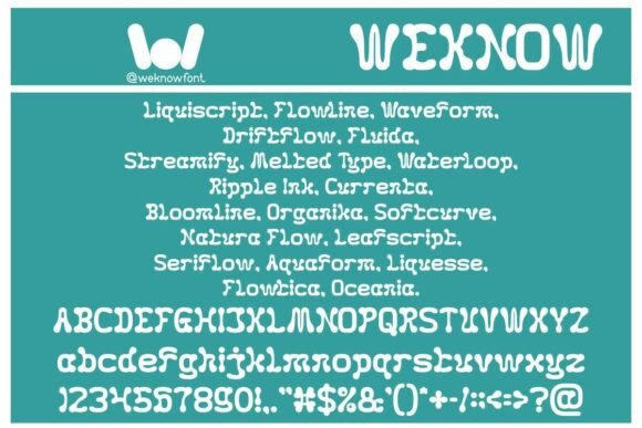 Fluidity Font - Preview 4
