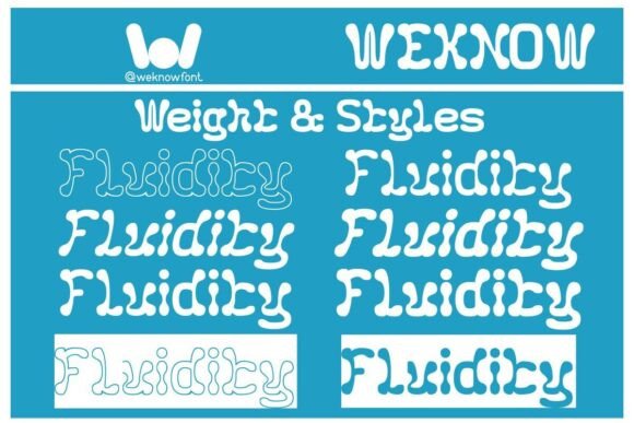 Fluidity Font - Preview 6