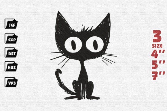 Frazzled Cat with Big Googly Eyes