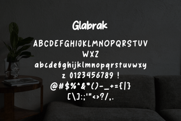Glabrak Font - Preview 1