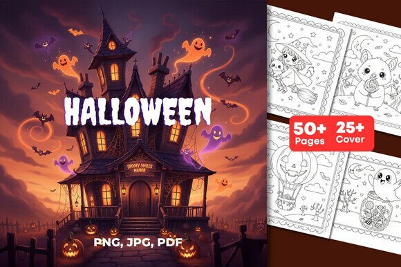 Halloween Bundle Coloring Book for Kids