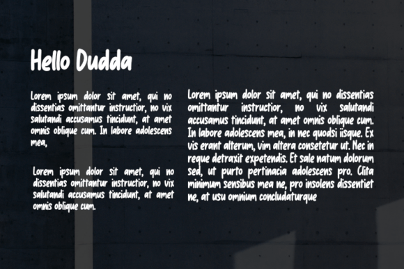 Hello Dudda Font PNG with transparent background - Preview 2